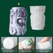 Cylinder Candle Molds for Candle Making Supplies 3D Carved Wave Candle